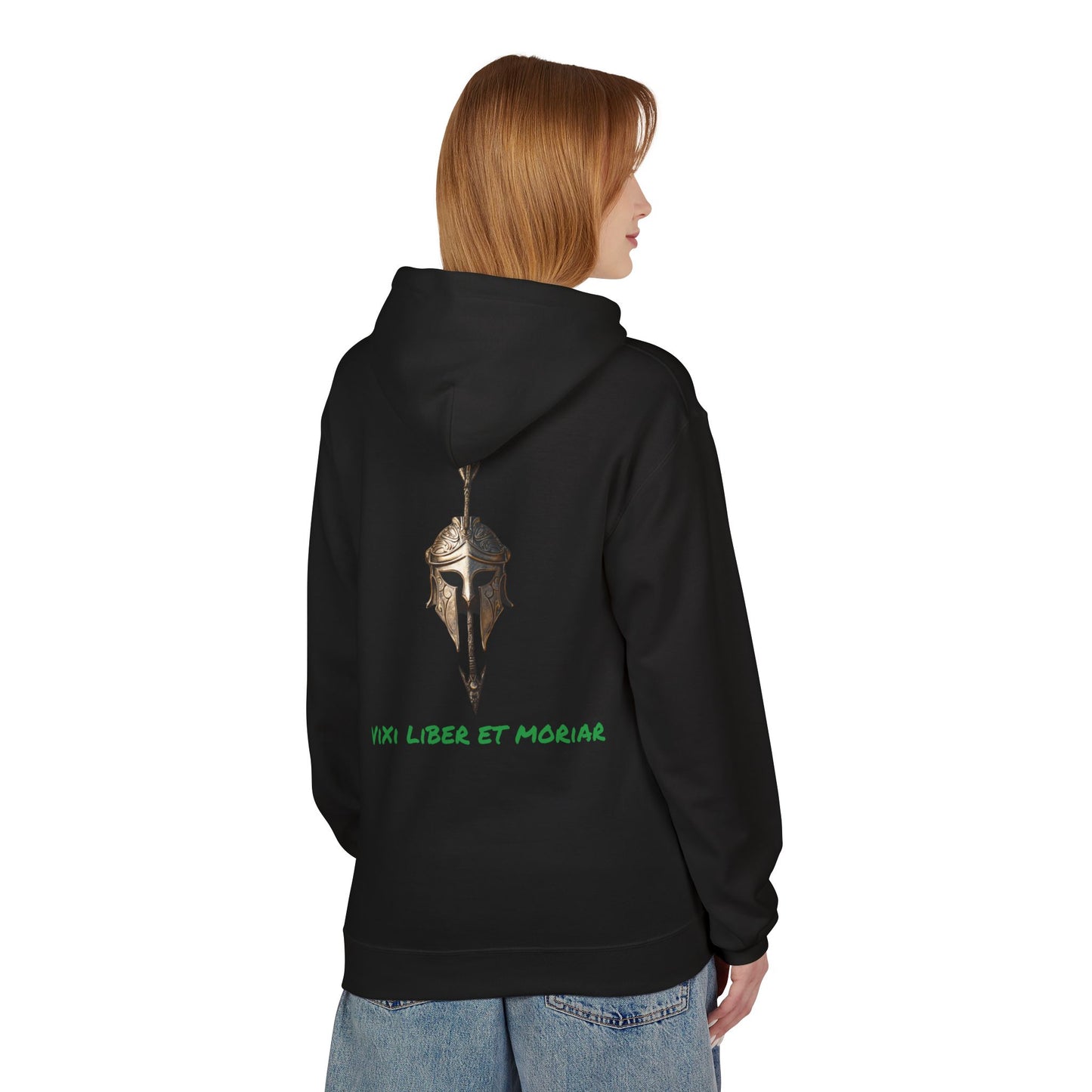 Cotton "Vixi Liber et Moriar" Hooded Sweatshirt