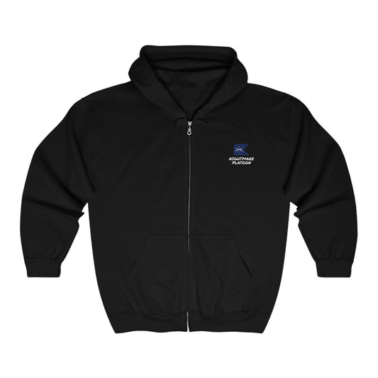 "WE HUNT THE NIGHT" Full Zip Hooded Sweatshirt