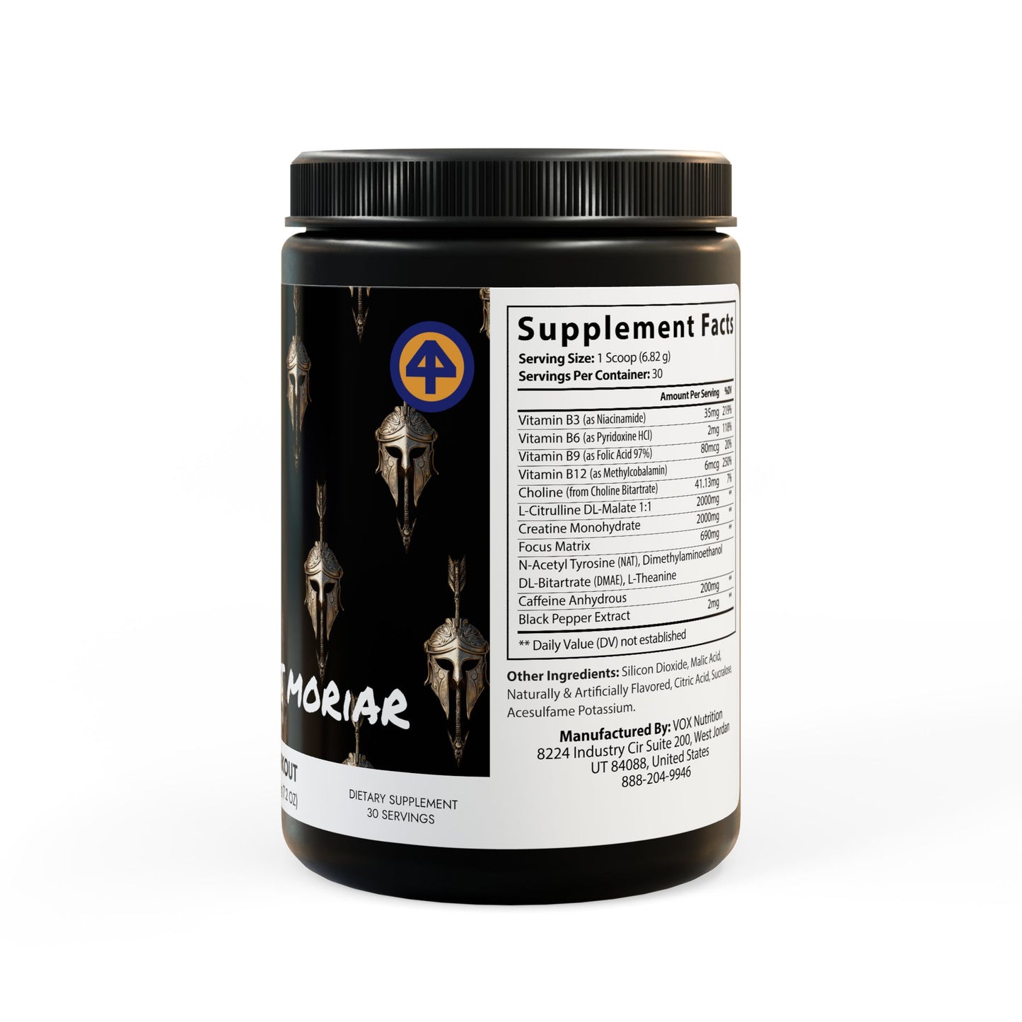 Pre-Workout Supplement, Fruit Punch (204g, 7.1oz)