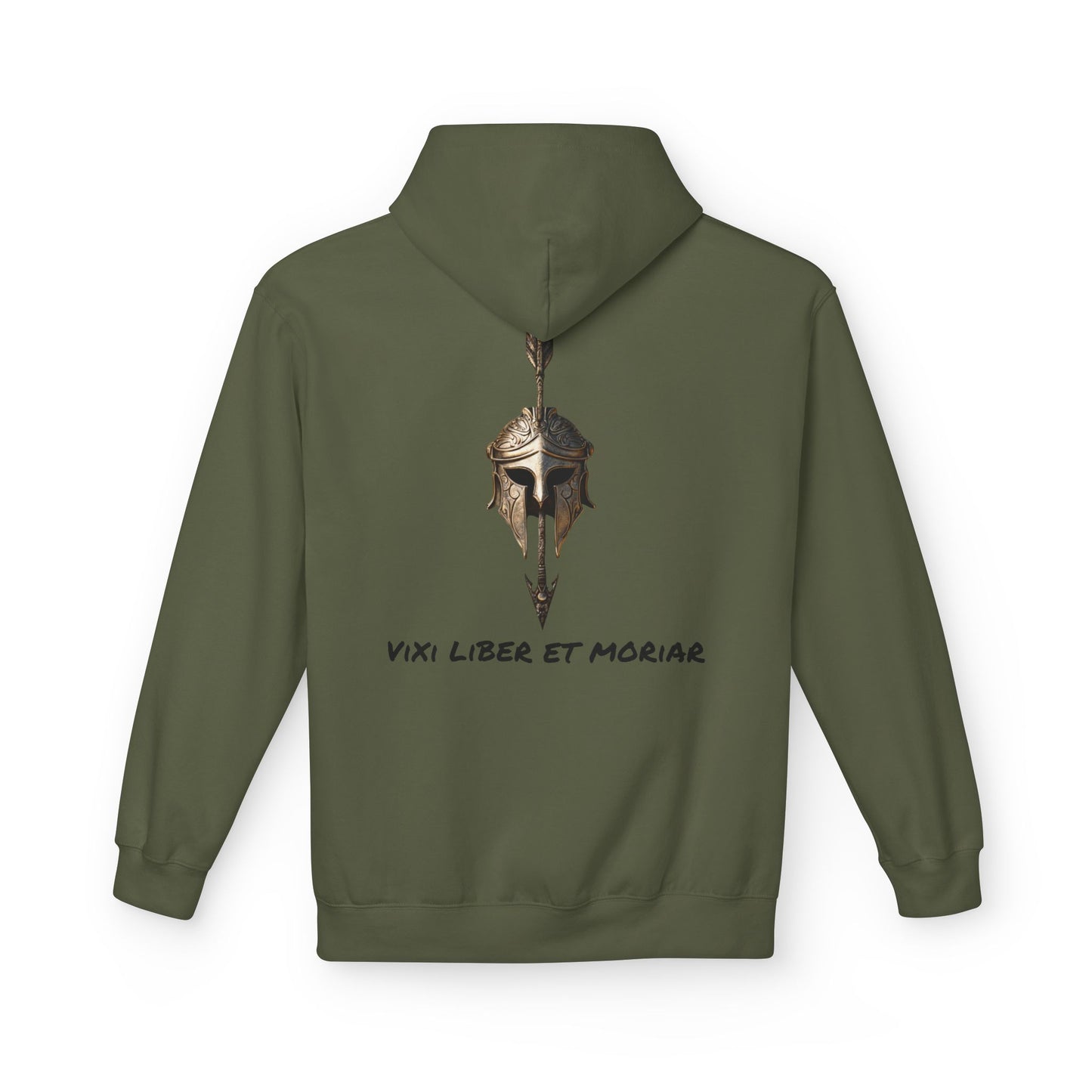 Cotton "Vixi Liber et Moriar" Hooded Sweatshirt